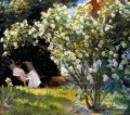 Marie en el jardin Peder Severin Kroyer Impressionism Flowers